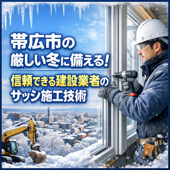 帯広市の厳しい冬に備える！信頼できる建設業者のサッシ施工技術